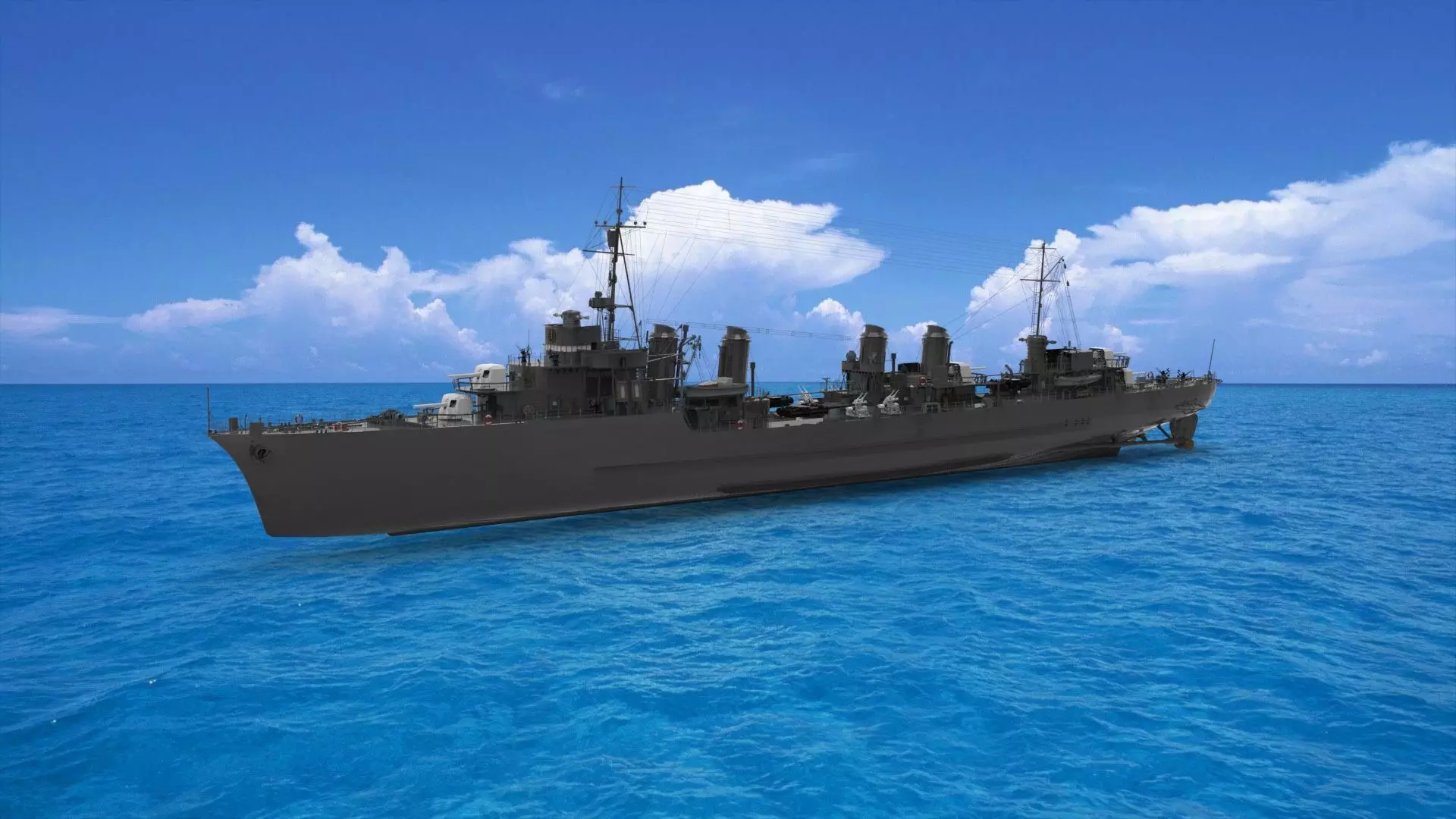 Vauquelin-class destroyer 3D model_0