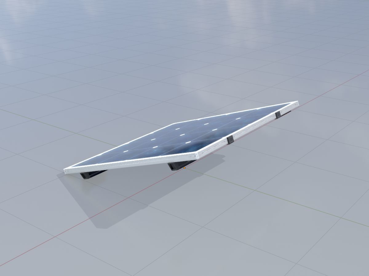 Solar module version 3 2x2m without stand 3D Model Collection_22