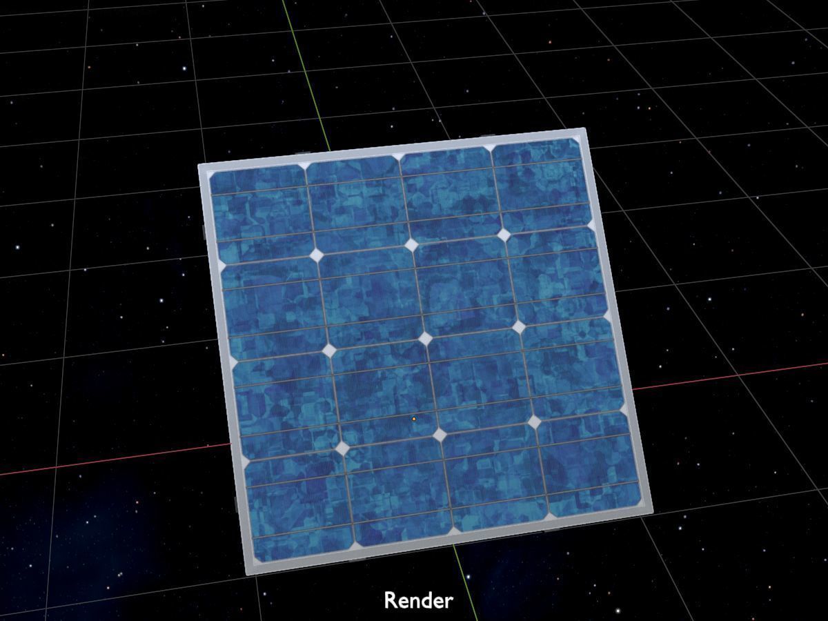 Solar module version 3 2x2m without stand 3D Model Collection_76