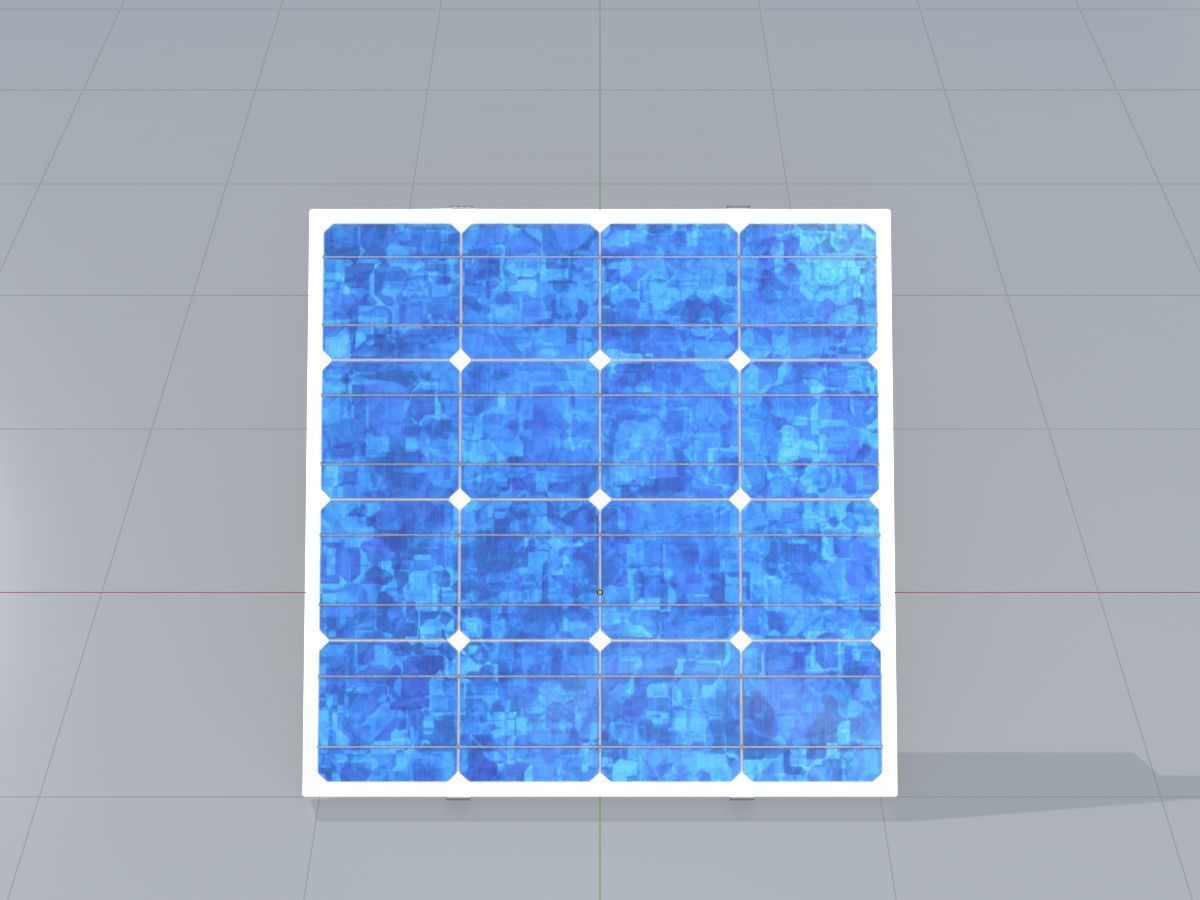 Solar module version 3 2x2m without stand 3D Model Collection_60