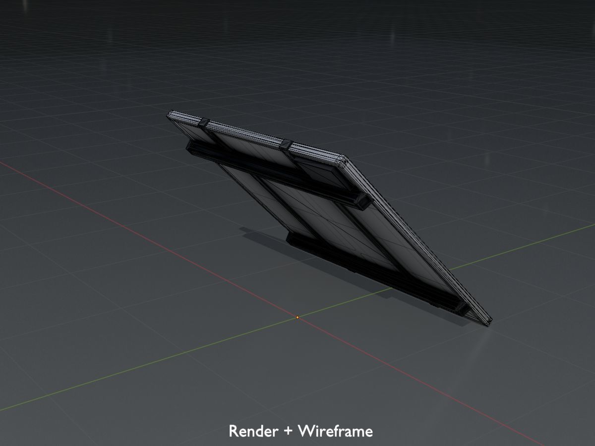 Solar module version 3 2x2m without stand 3D Model Collection_66