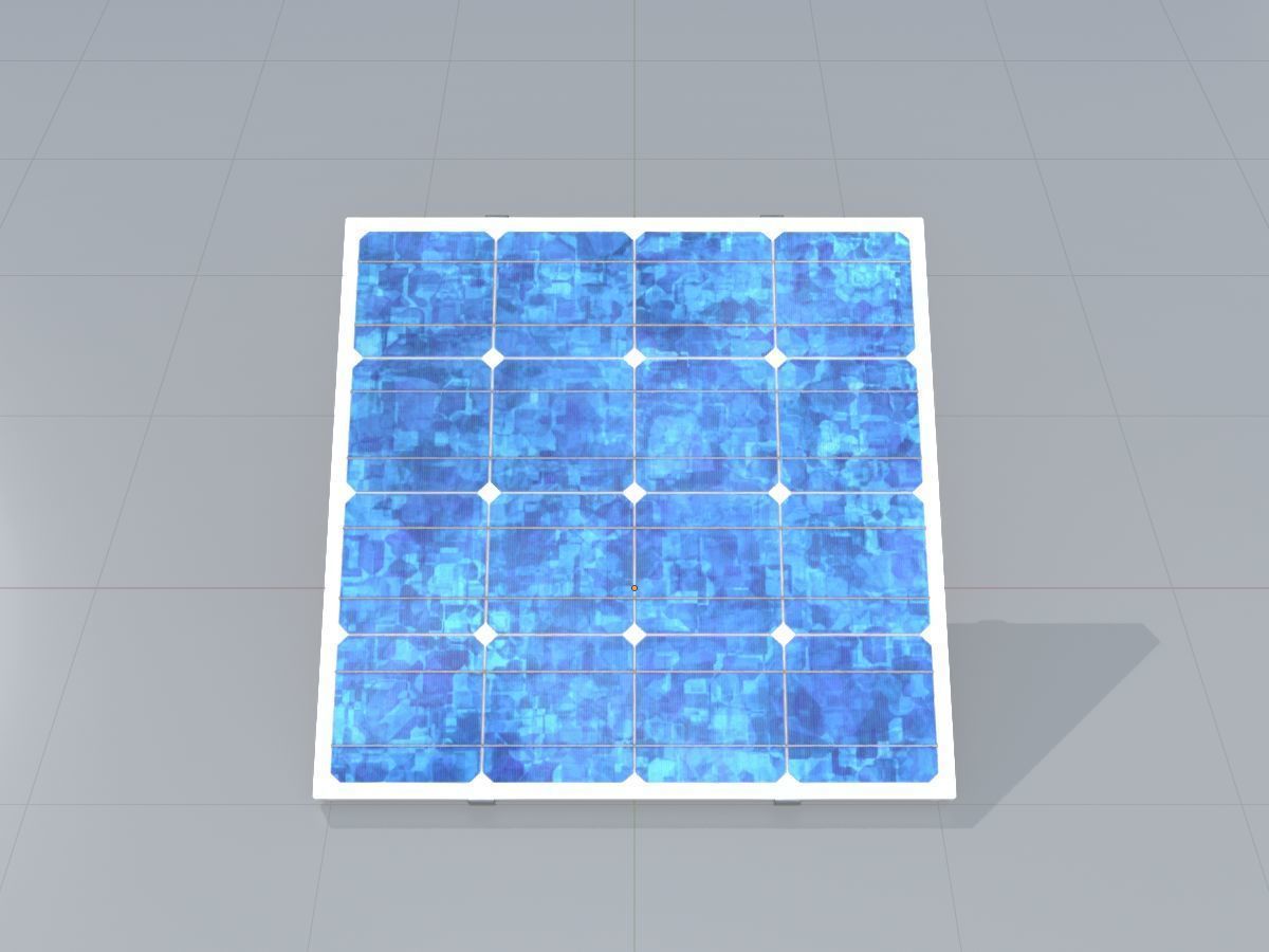 Solar module version 3 2x2m without stand 3D Model Collection_41