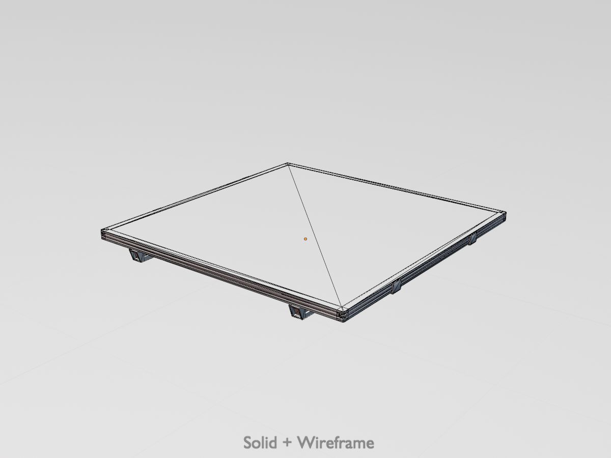 Solar module version 3 2x2m without stand 3D Model Collection_10