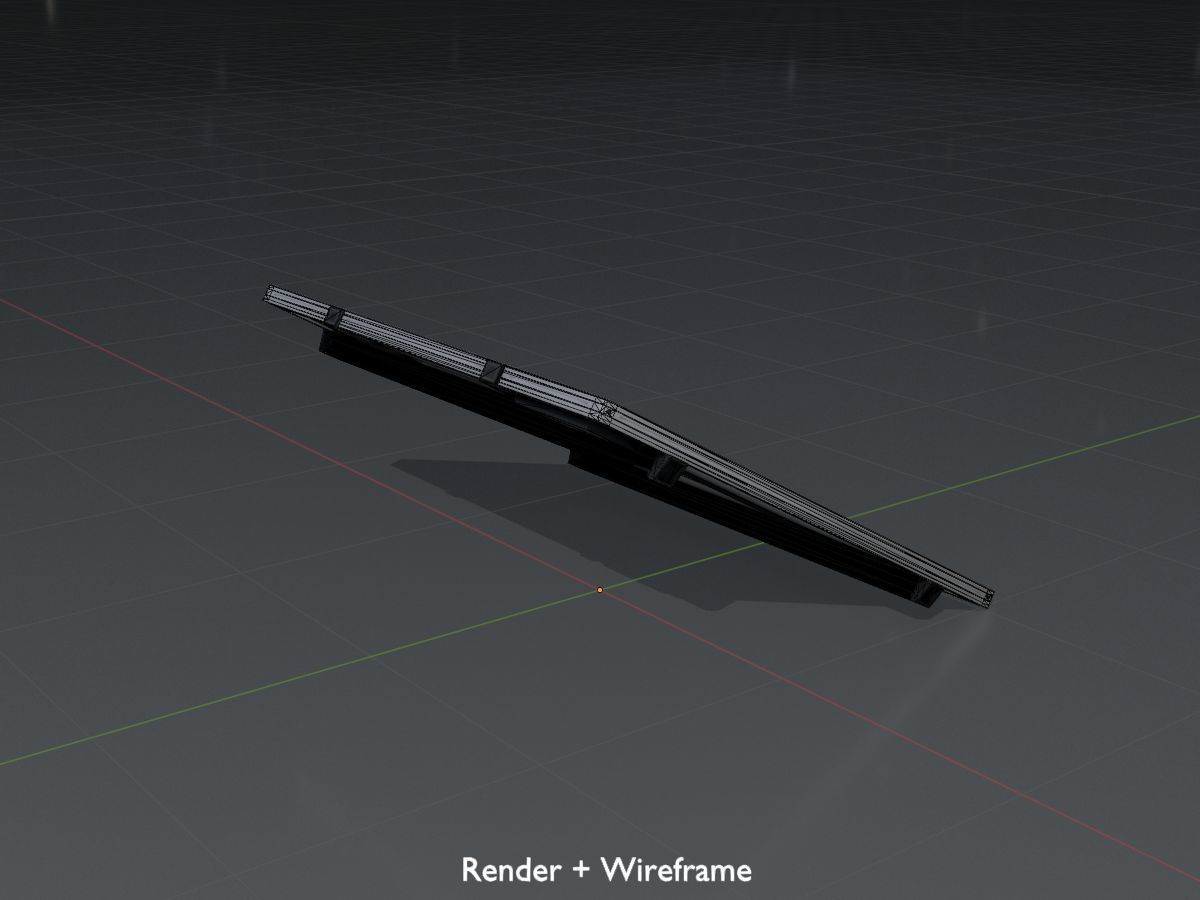 Solar module version 3 2x2m without stand 3D Model Collection_47