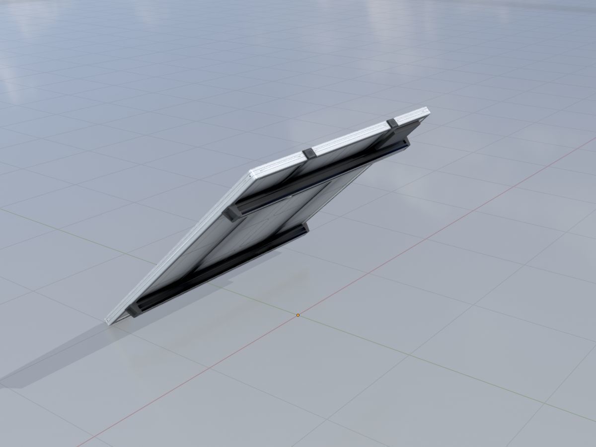 Solar module version 3 2x2m without stand 3D Model Collection_61