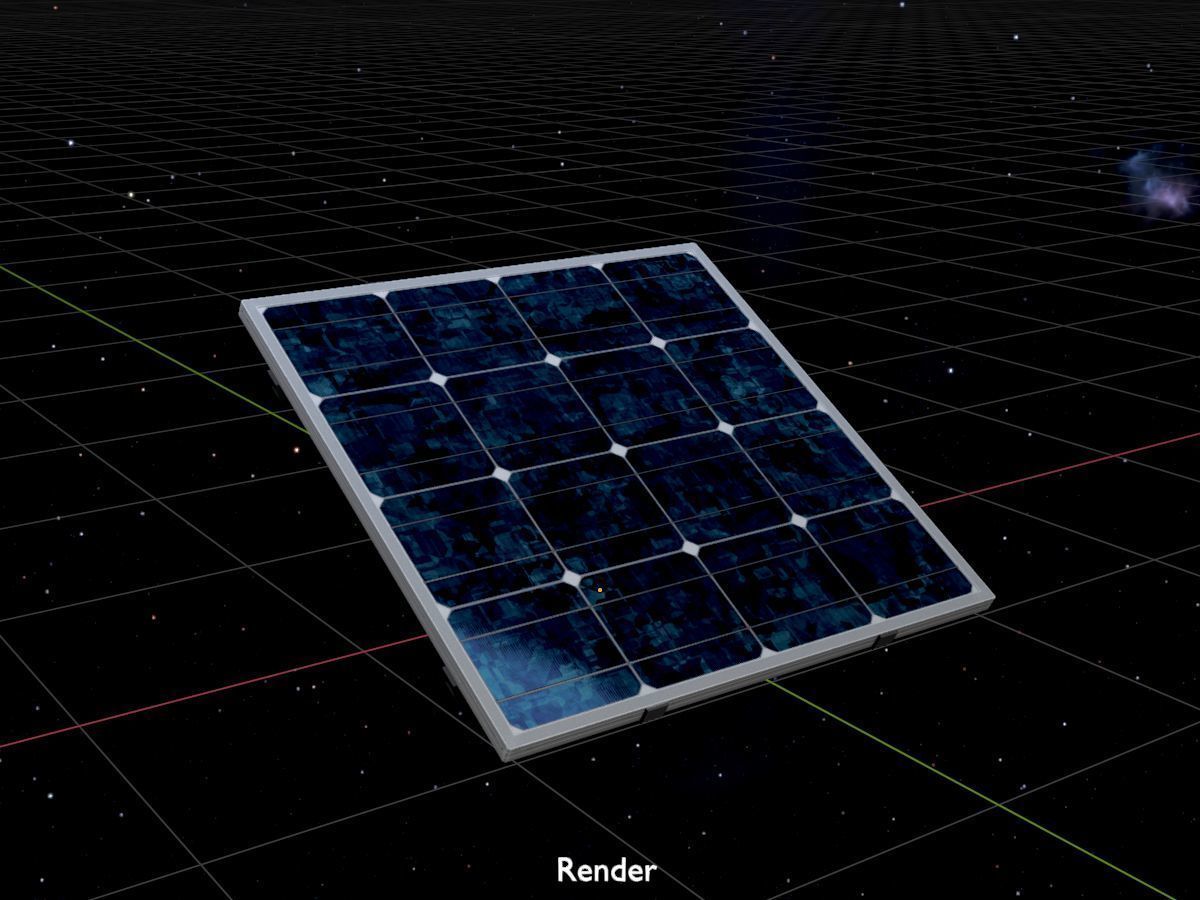 Solar module version 3 2x2m without stand 3D Model Collection_59