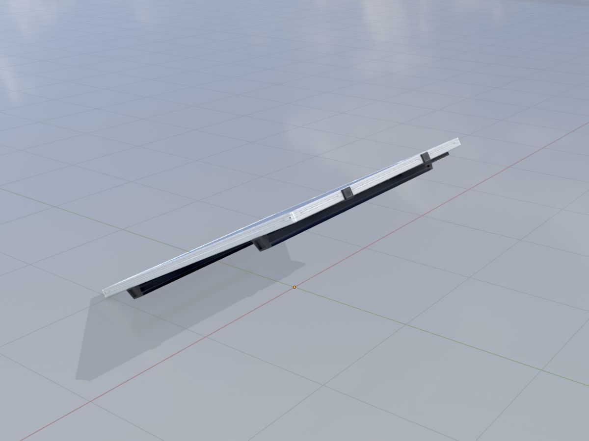 Solar module version 3 2x2m without stand 3D Model Collection_42