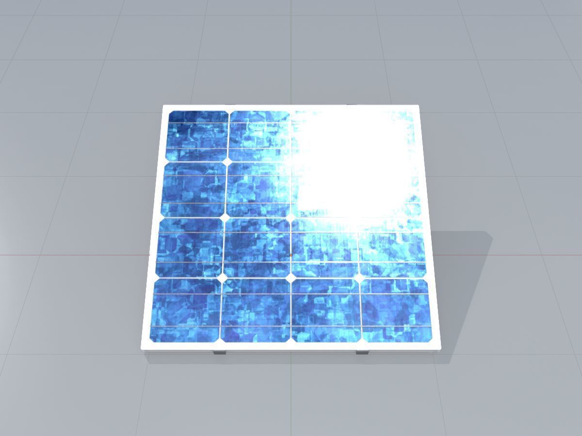 Solar module version 3 2x2m without stand 3D Model Collection_21