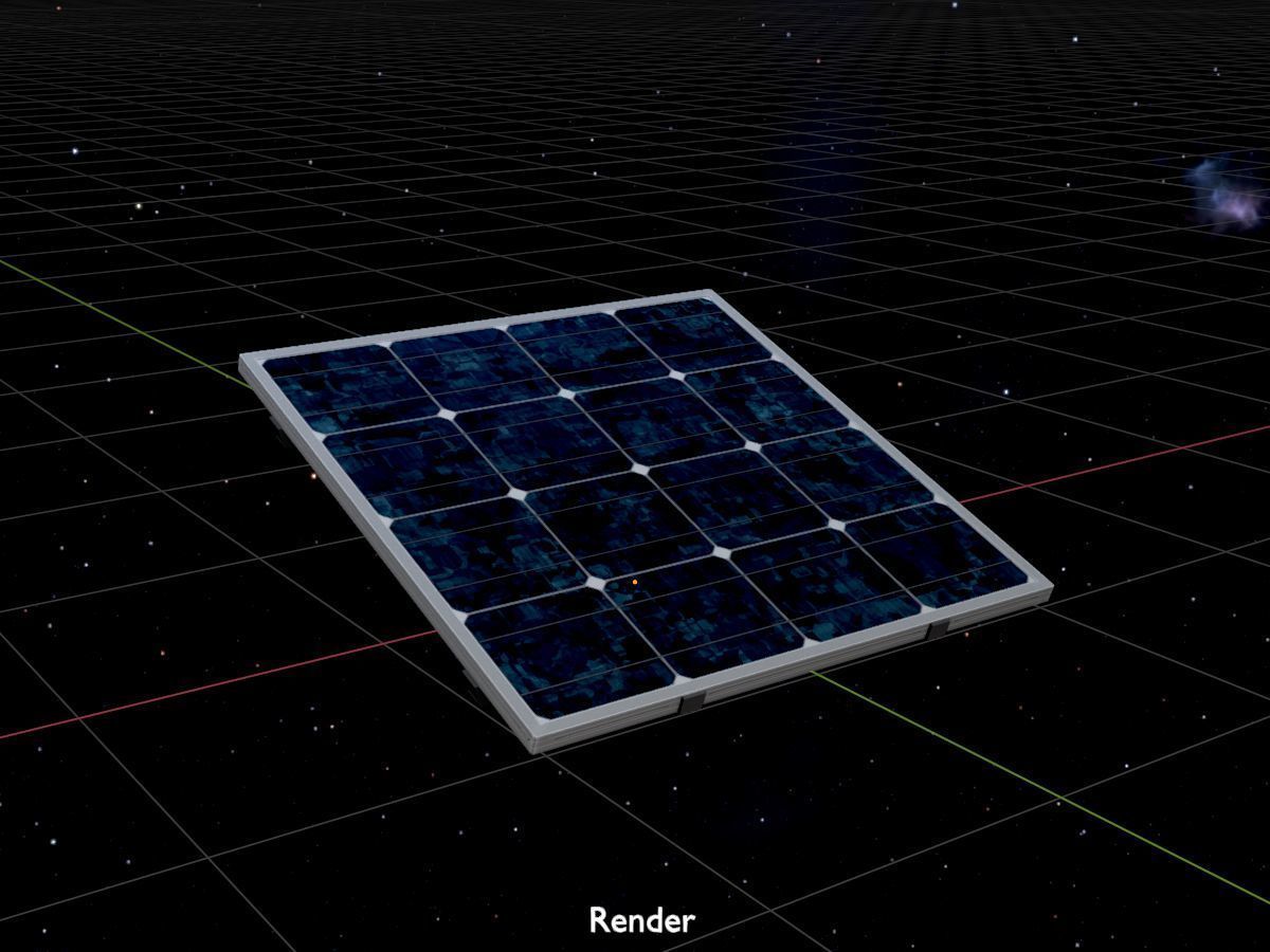 Solar module version 3 2x2m without stand 3D Model Collection_39