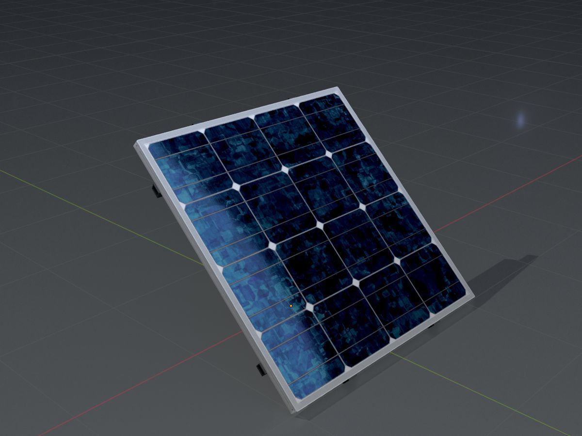 Solar module version 3 2x2m without stand 3D Model Collection_63