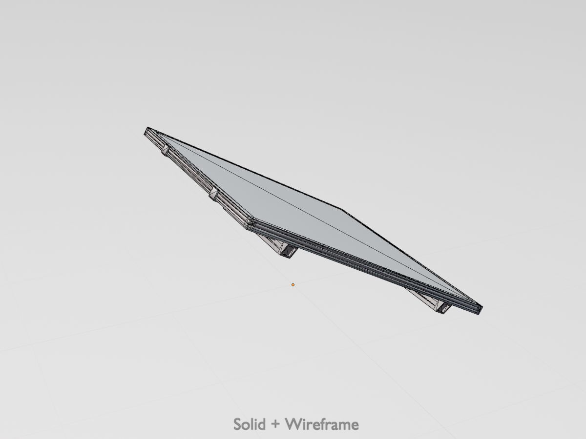 Solar module version 3 2x2m without stand 3D Model Collection_51