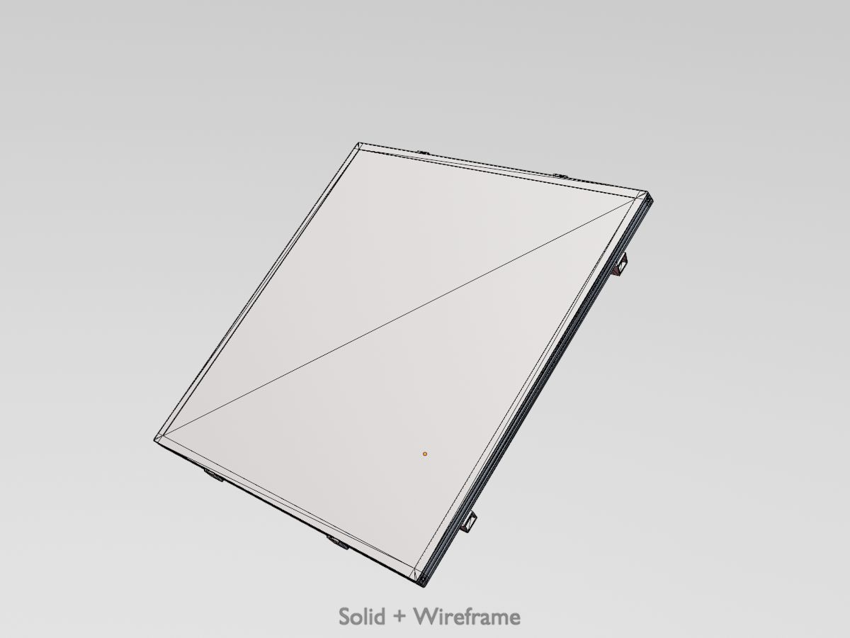 Solar module version 3 2x2m without stand 3D Model Collection_68