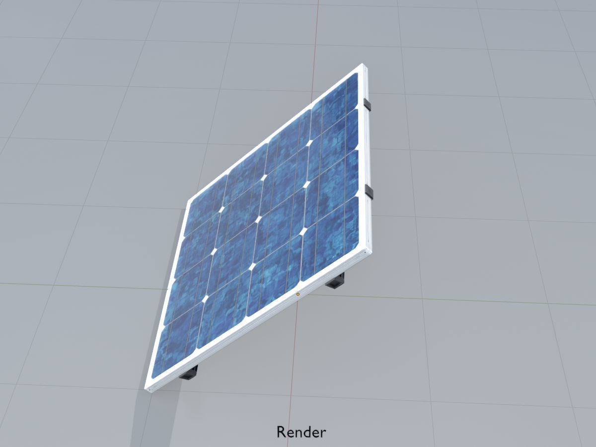 Solar module version 3 2x2m without stand 3D Model Collection_73