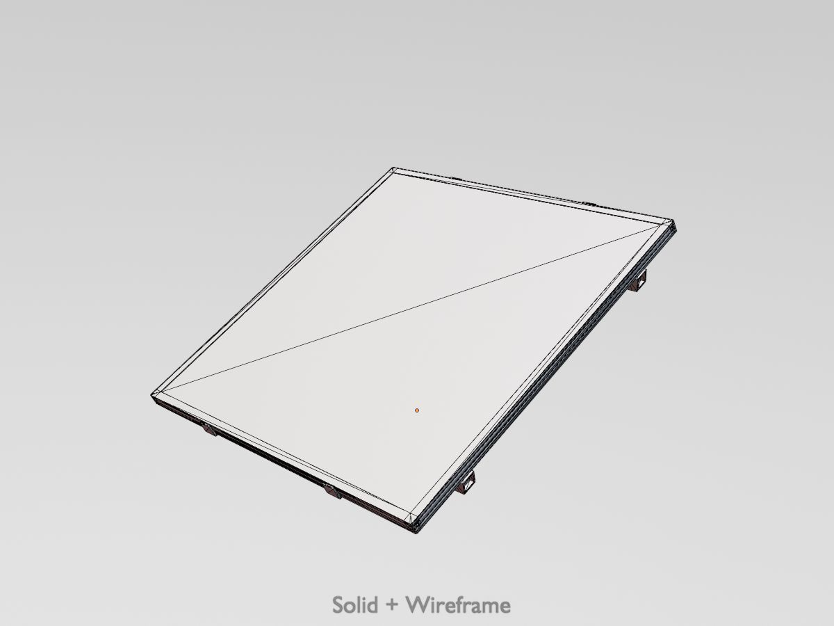 Solar module version 3 2x2m without stand 3D Model Collection_49