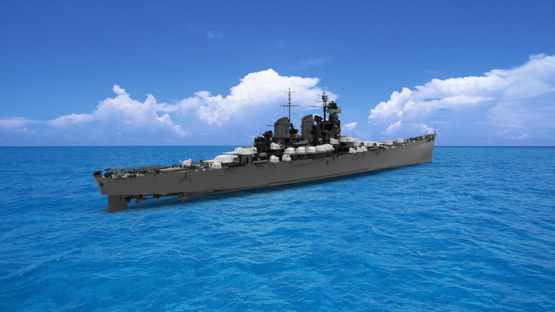 warship 3D model_1