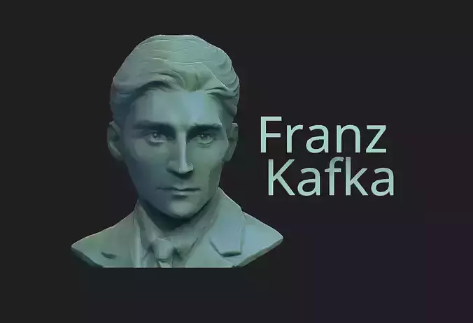 Franz Kafka 3D print model