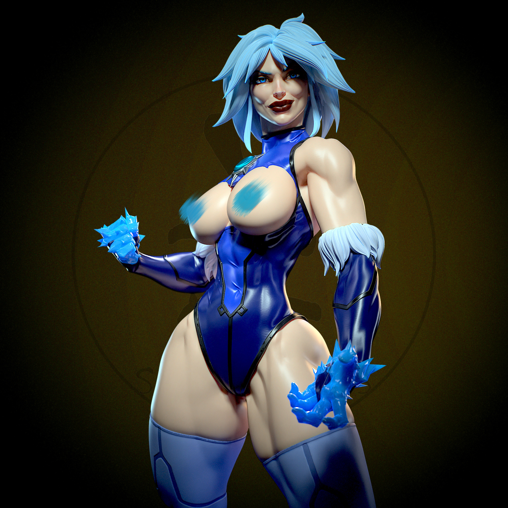 Killer Frost with NSFW 3D print model_11