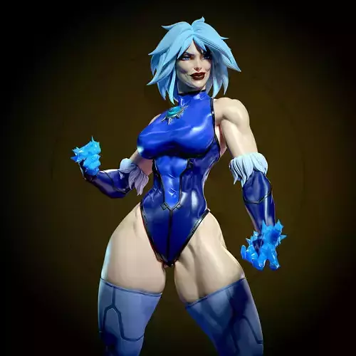 Killer Frost with NSFW 3D print model