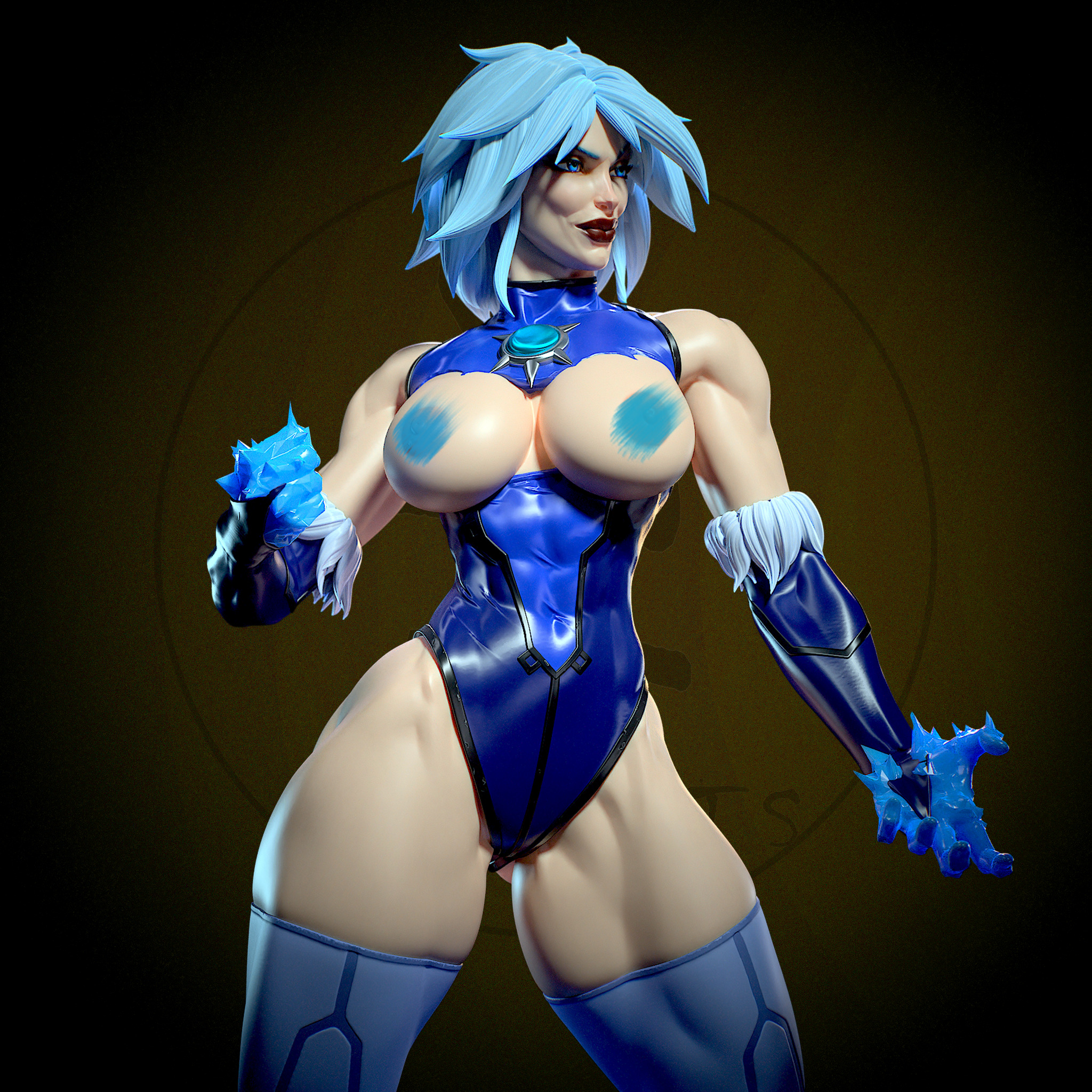 Killer Frost with NSFW 3D print model_12