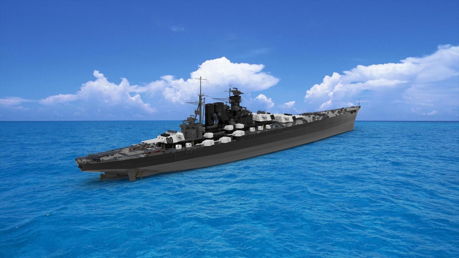 battleship 3D model_1