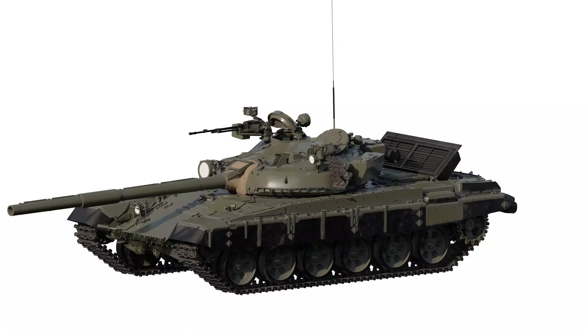 Detailed Tank T-72 3D model