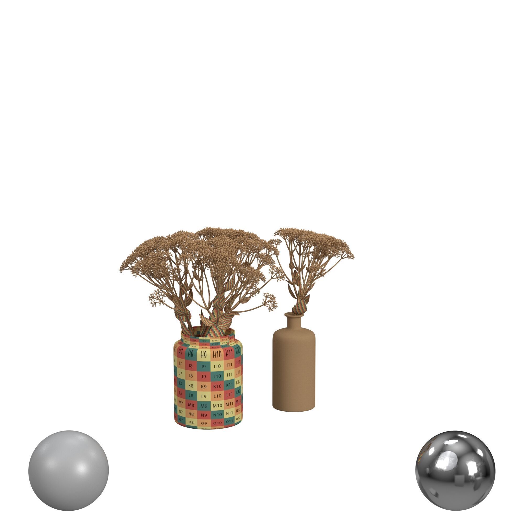 sedum plant 3D model_2