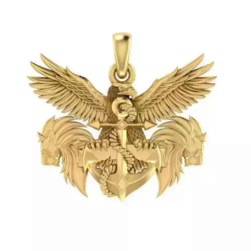  lion anchor eagle    Animal Charms