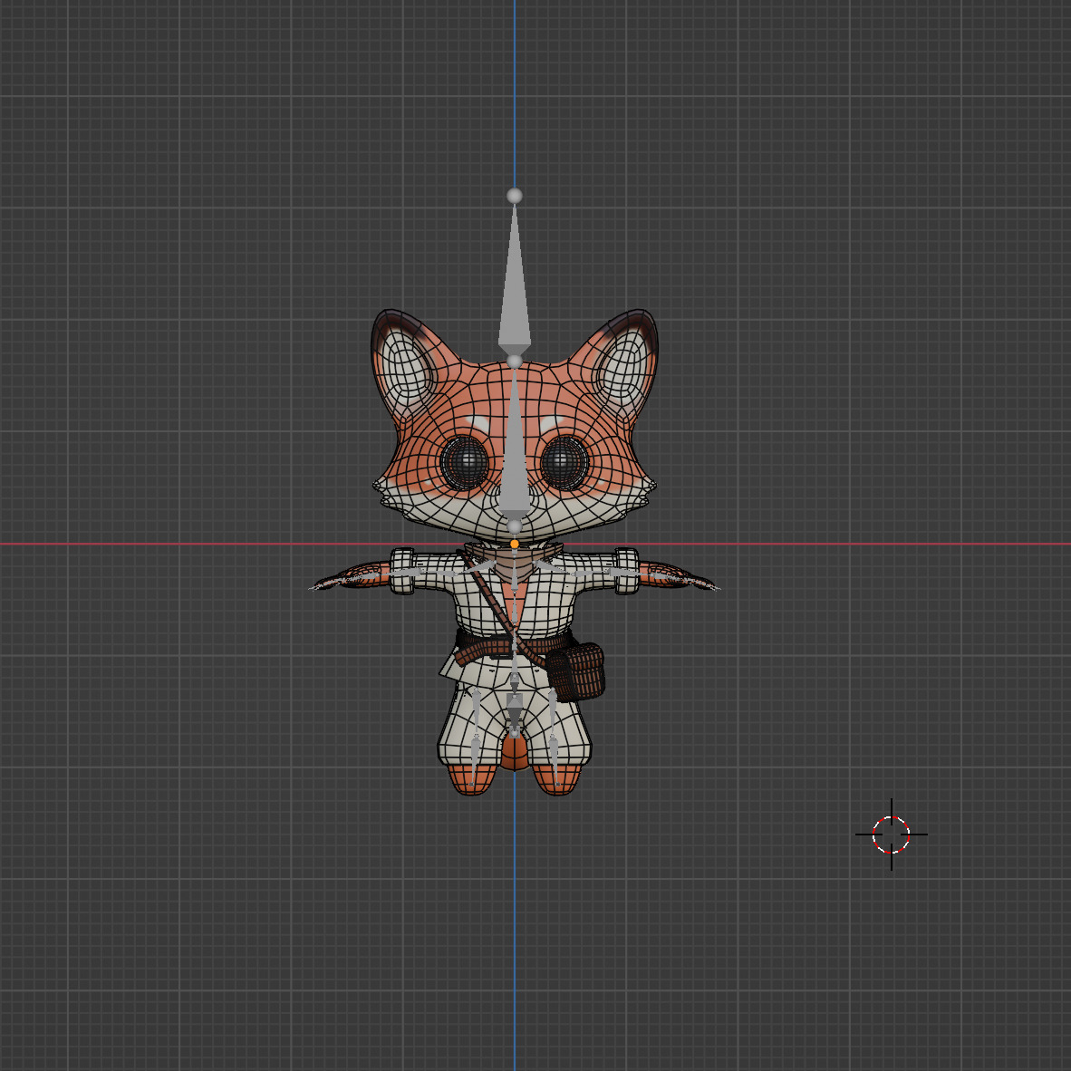 Stylized Fantasy Fox Character 3D model_3
