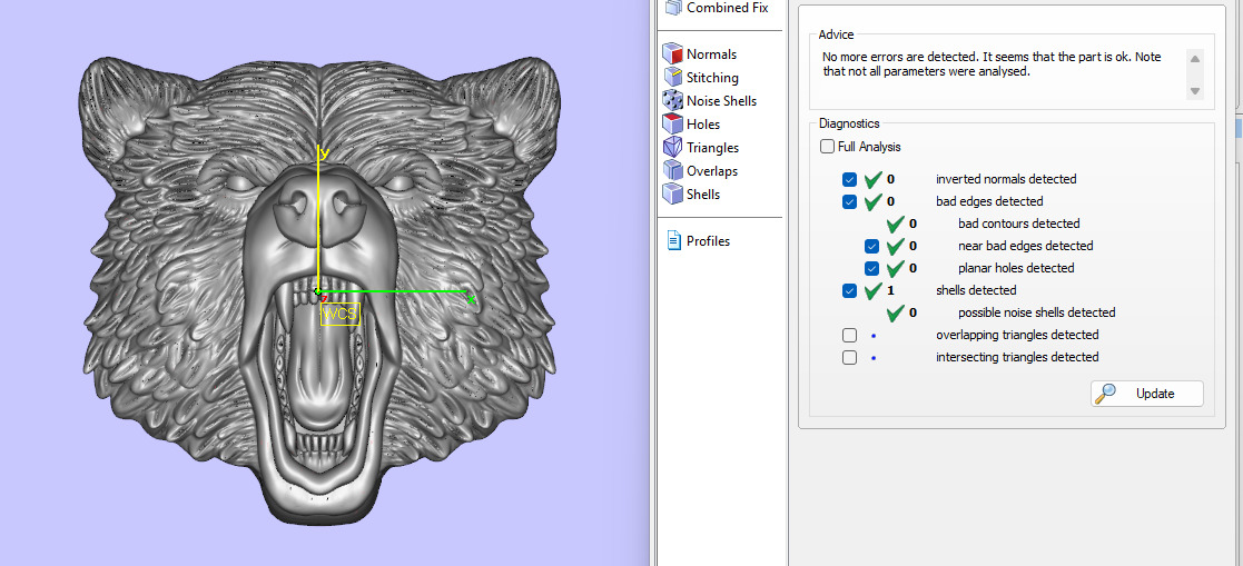 bear head pendant 3D print model_5