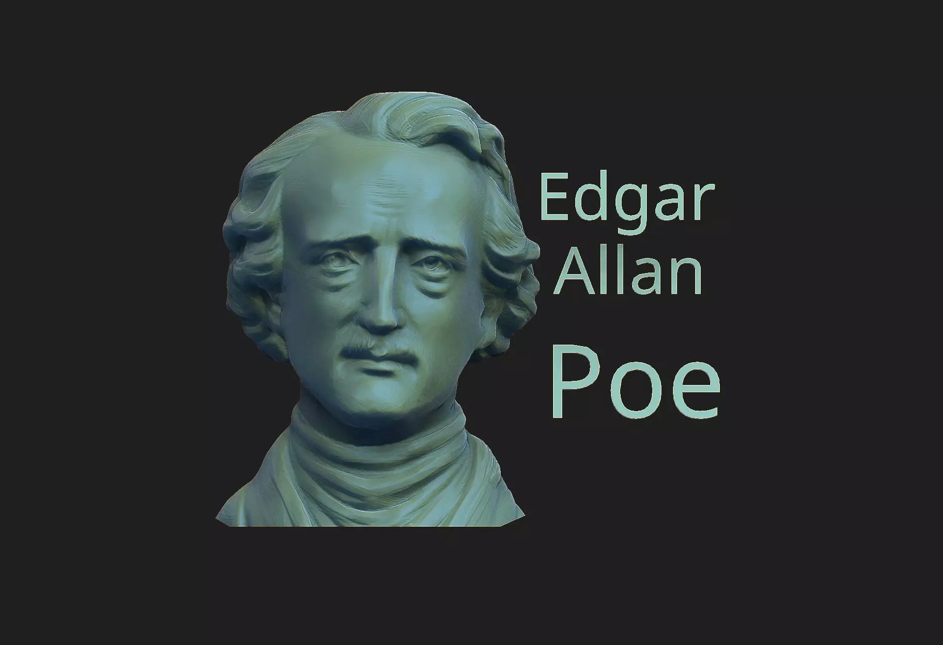 Edgar Allan Poe 3D print model