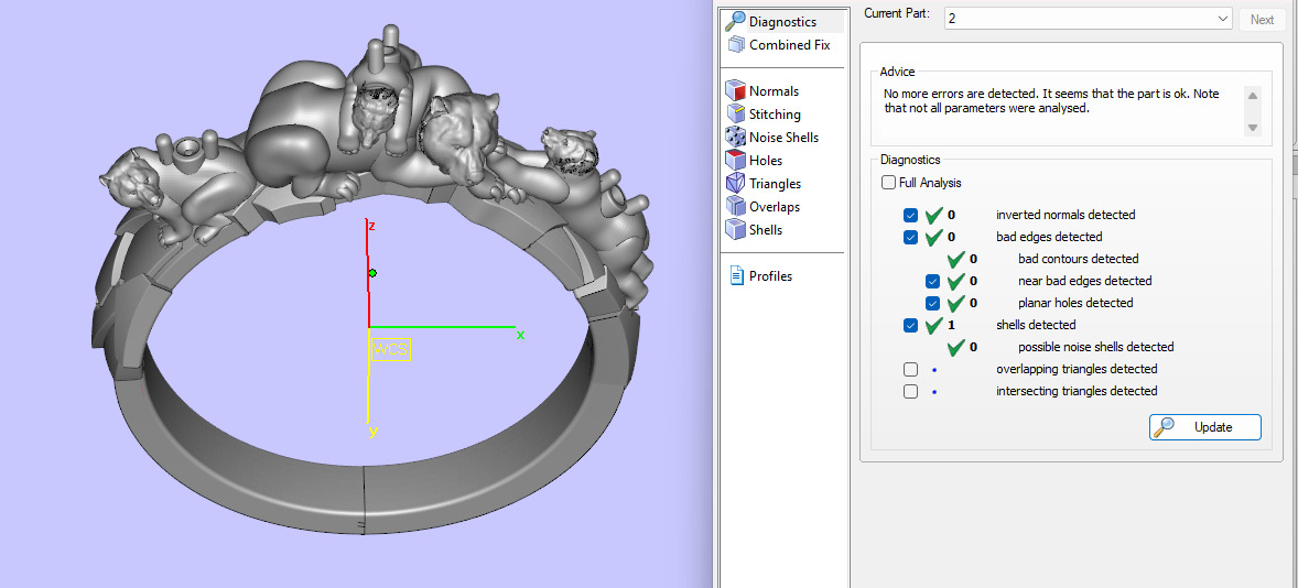 bear ring 3D print model_5