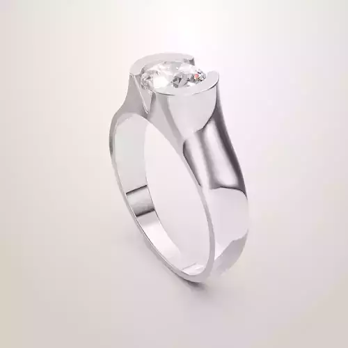 Engagement Wedding Ring 120 3D print model