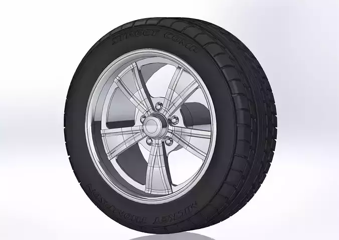 Custom wheels Intro Vista for your scale model 3D print model