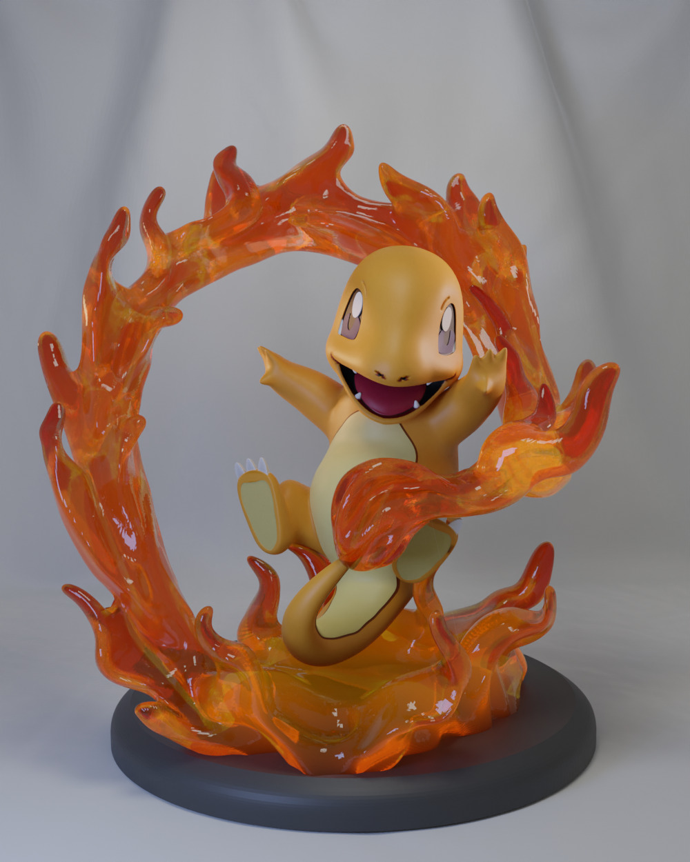 Charmander Charmaleon Charizard Pack 3D print model_1