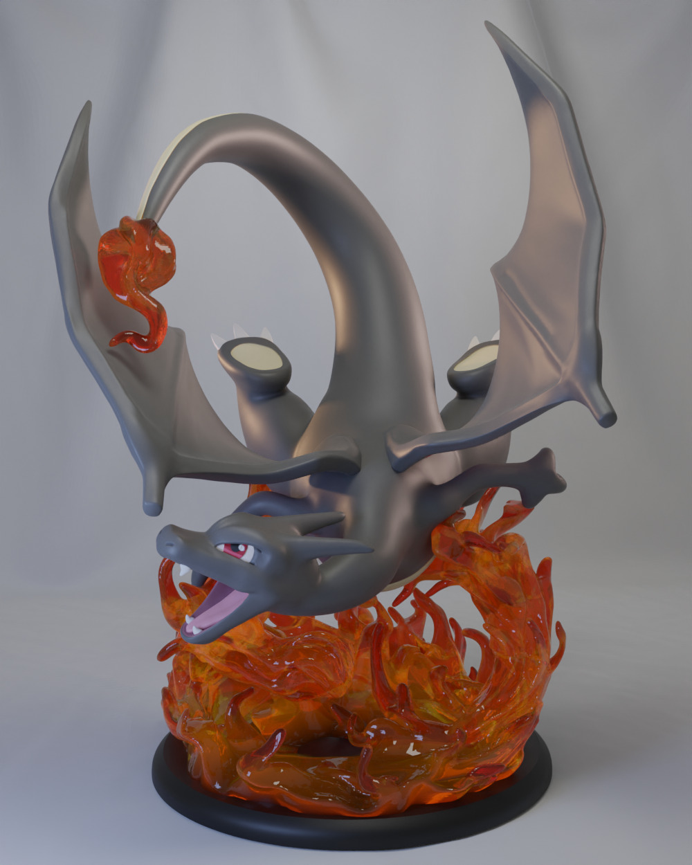 Charmander Charmaleon Charizard Pack 3D print model_3