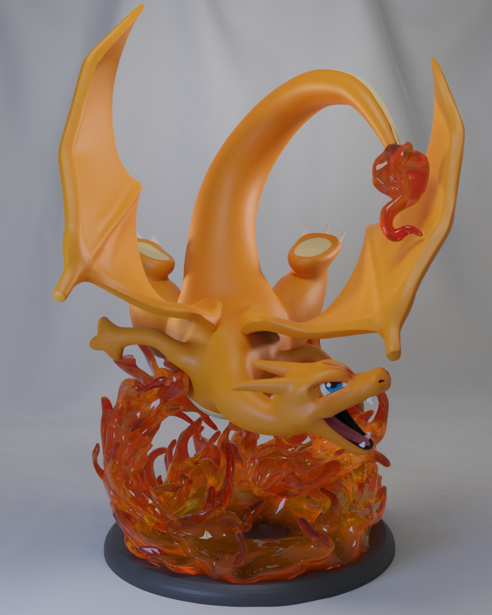 Charmander Charmaleon Charizard Pack 3D print model_4