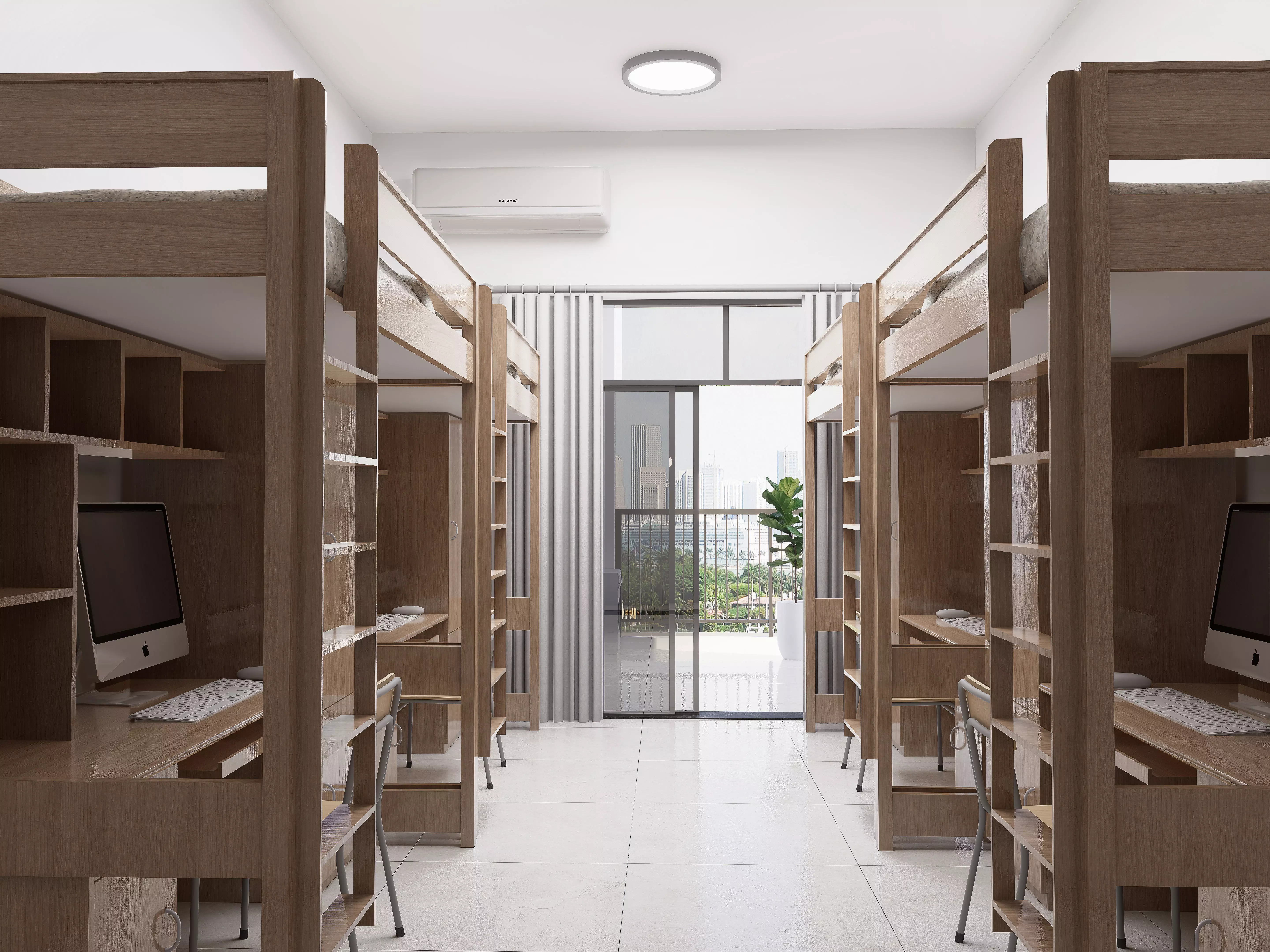 dormitory quarters dorm residential 3D model