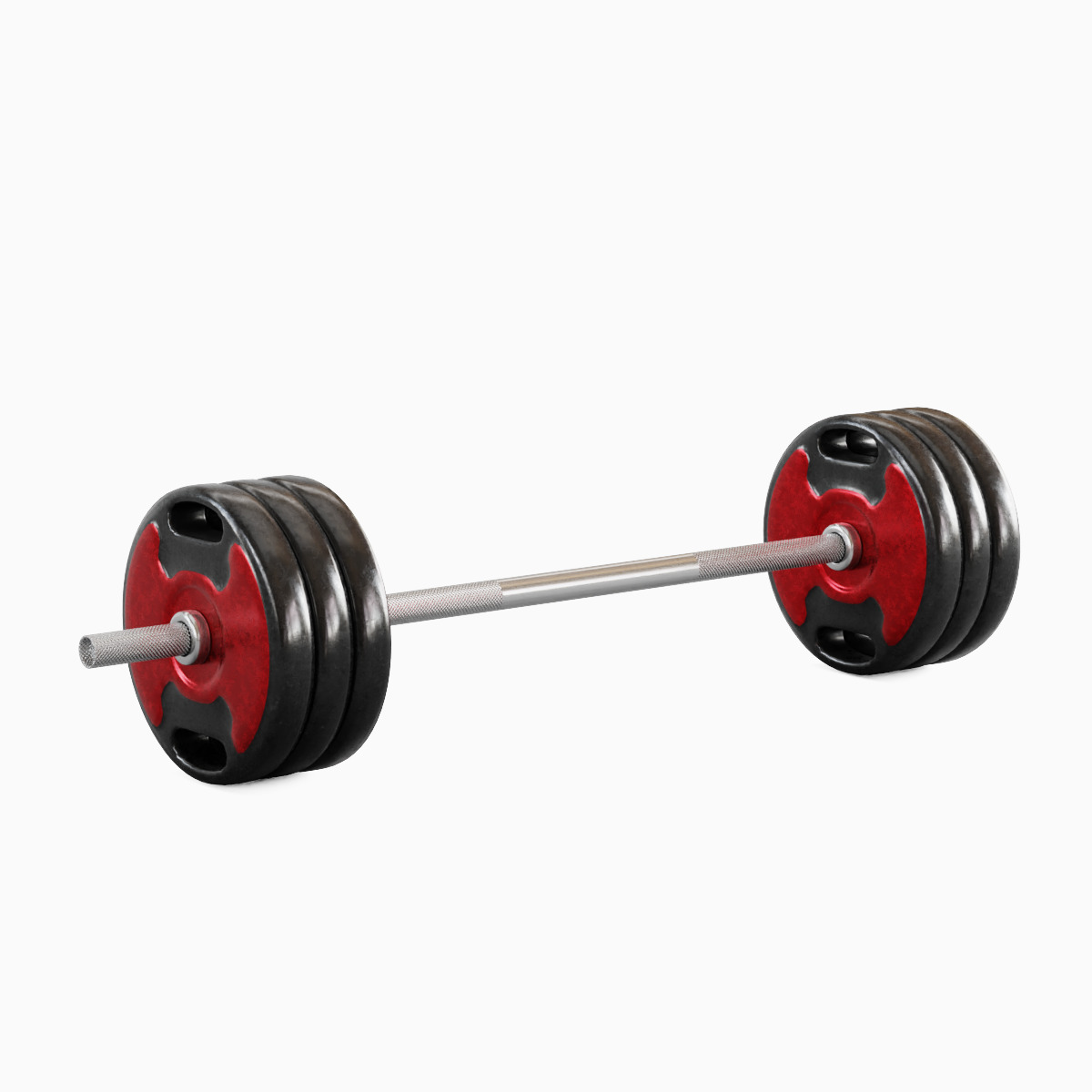 Techno Gym Barbell 05 3D model_2