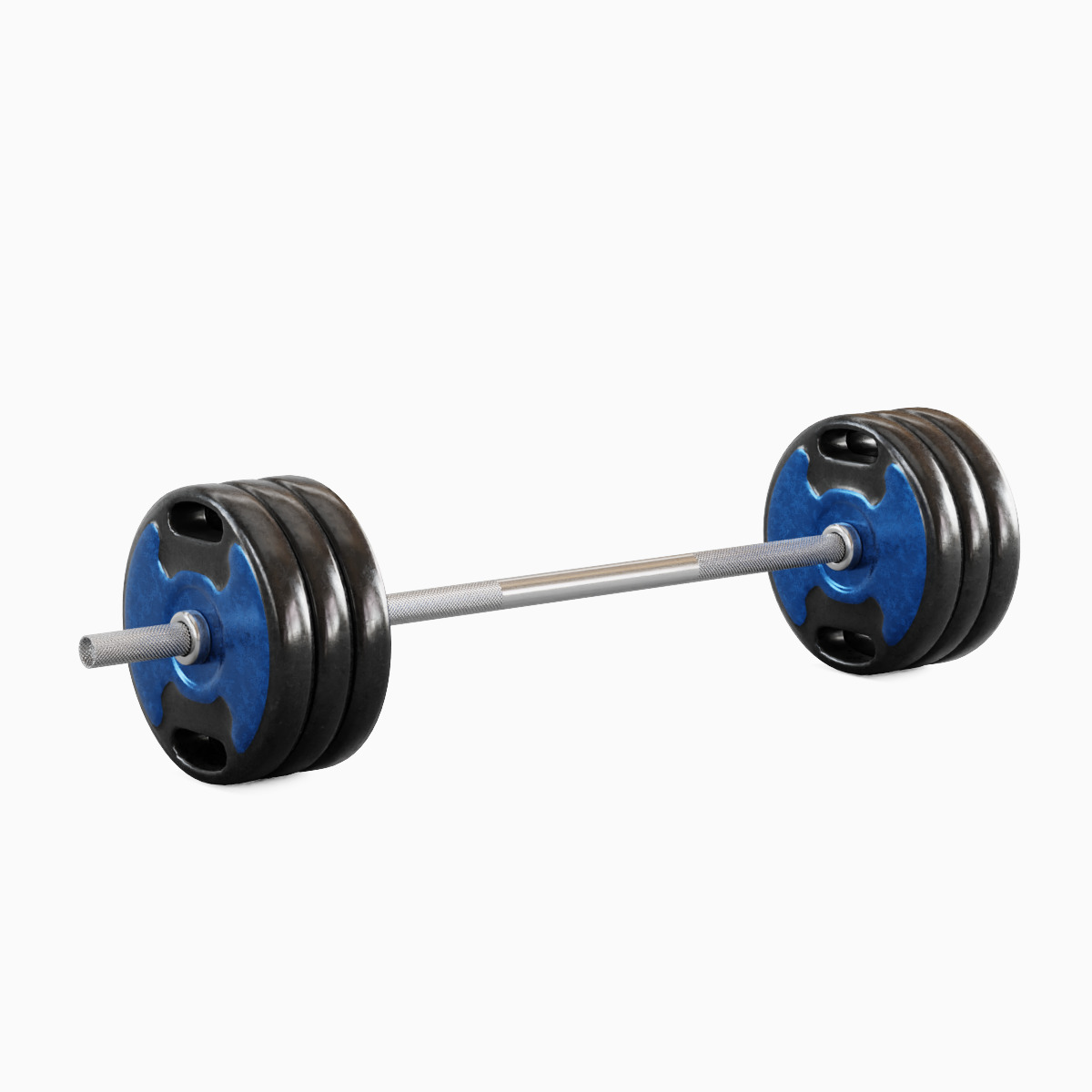 Techno Gym Barbell 06 3D model_2