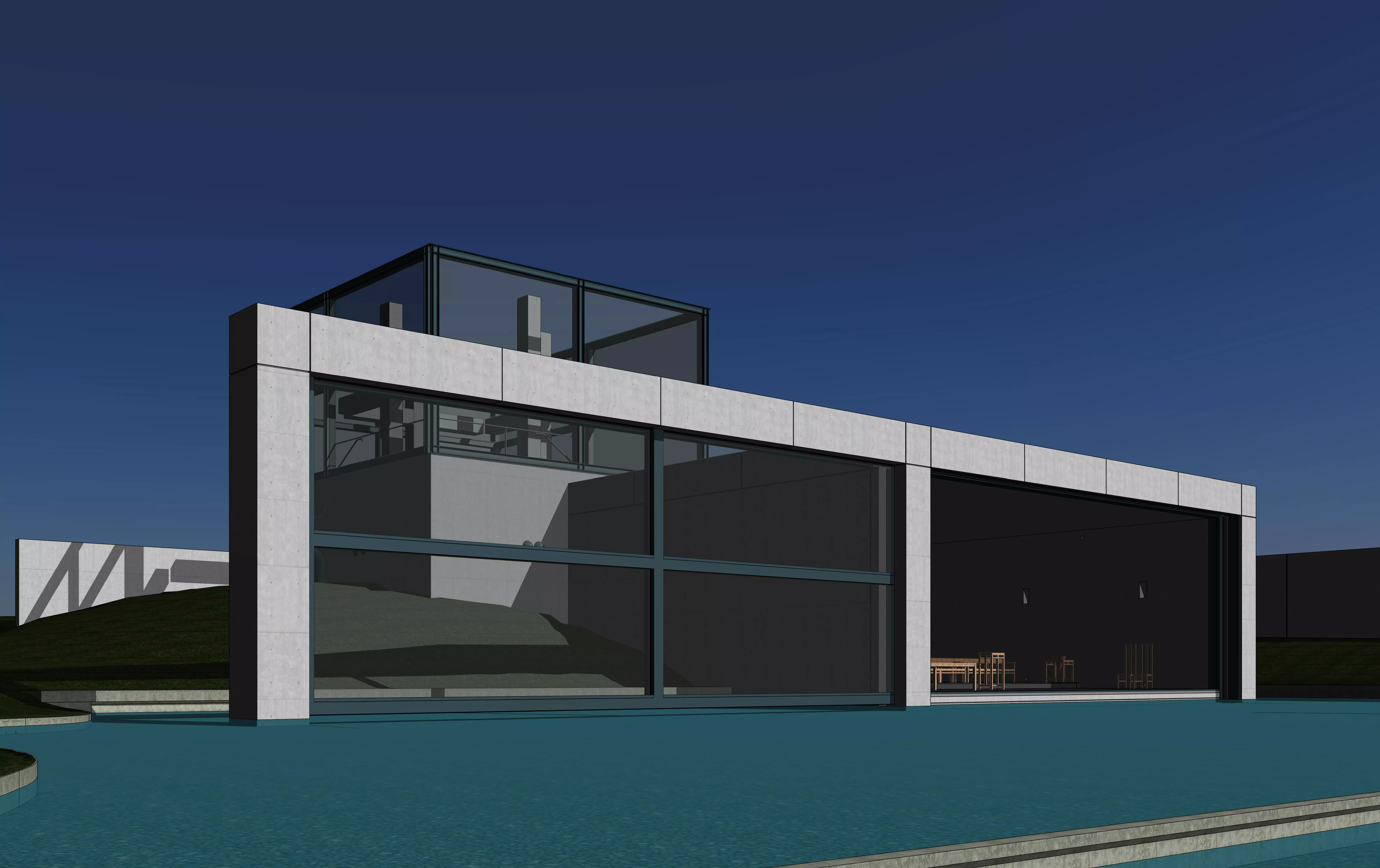 Tadao Ando - Church on the Water 3D model_0