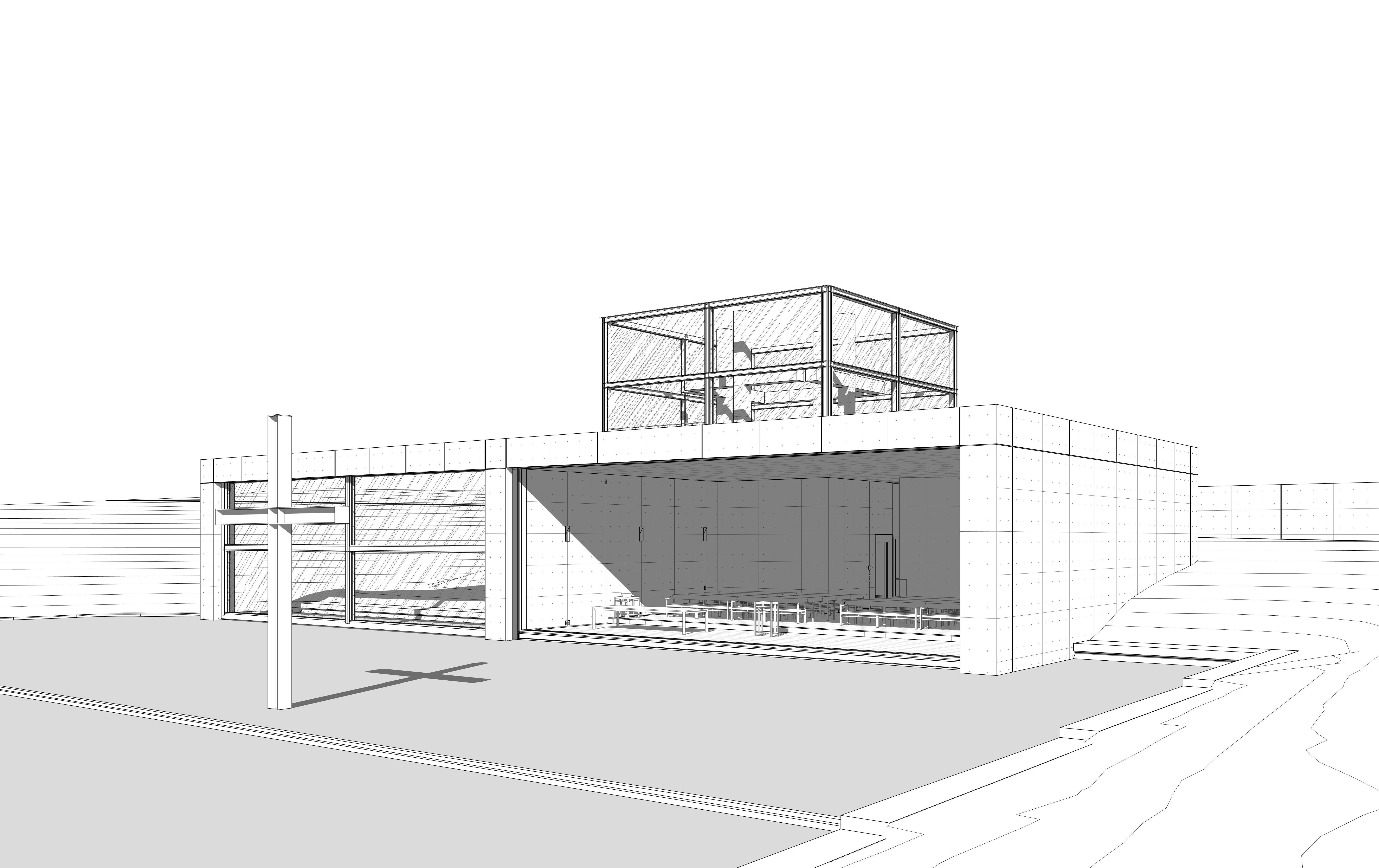 Tadao Ando - Church on the Water 3D model_9