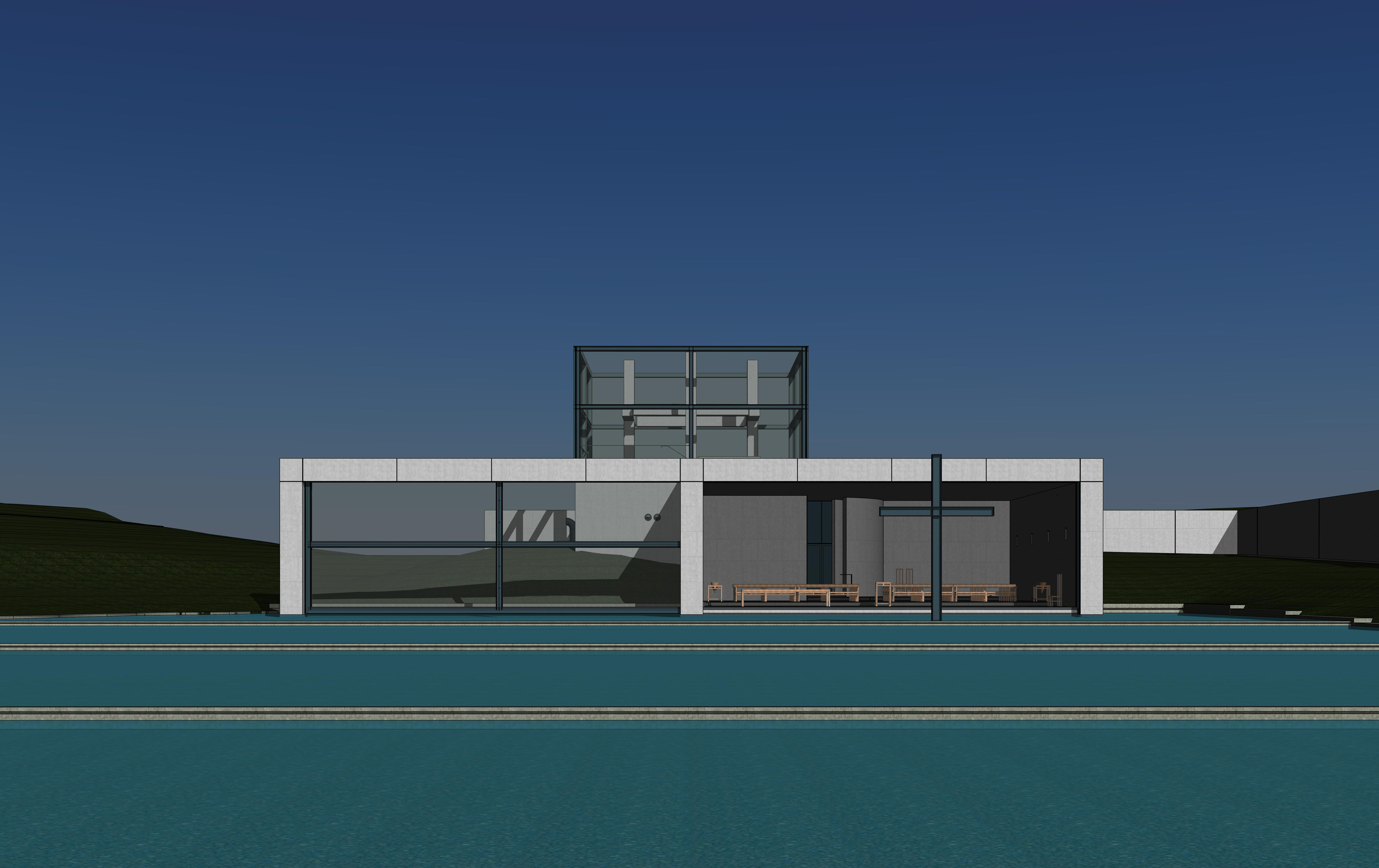 Tadao Ando - Church on the Water 3D model_14