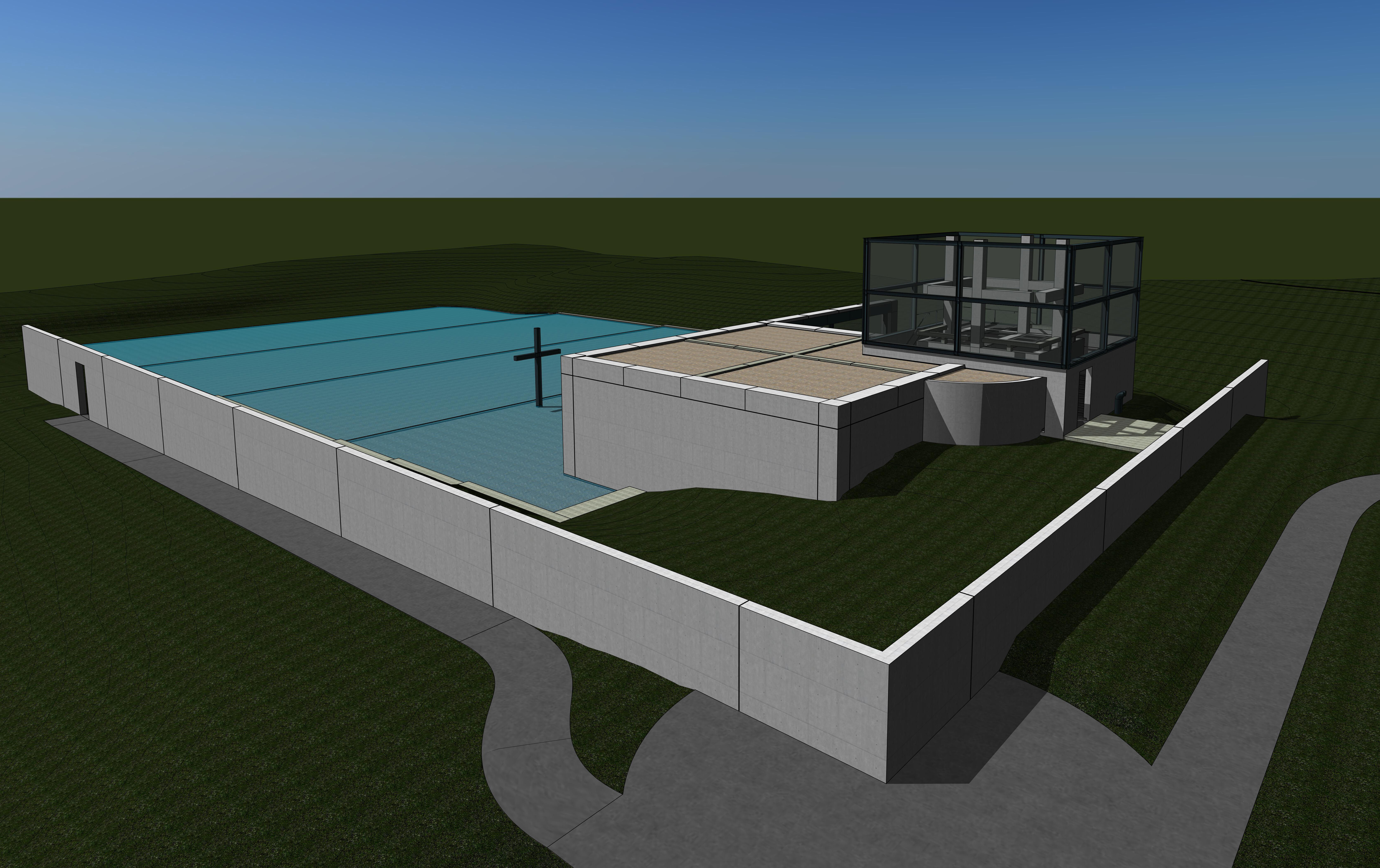 Tadao Ando - Church on the Water 3D model_10