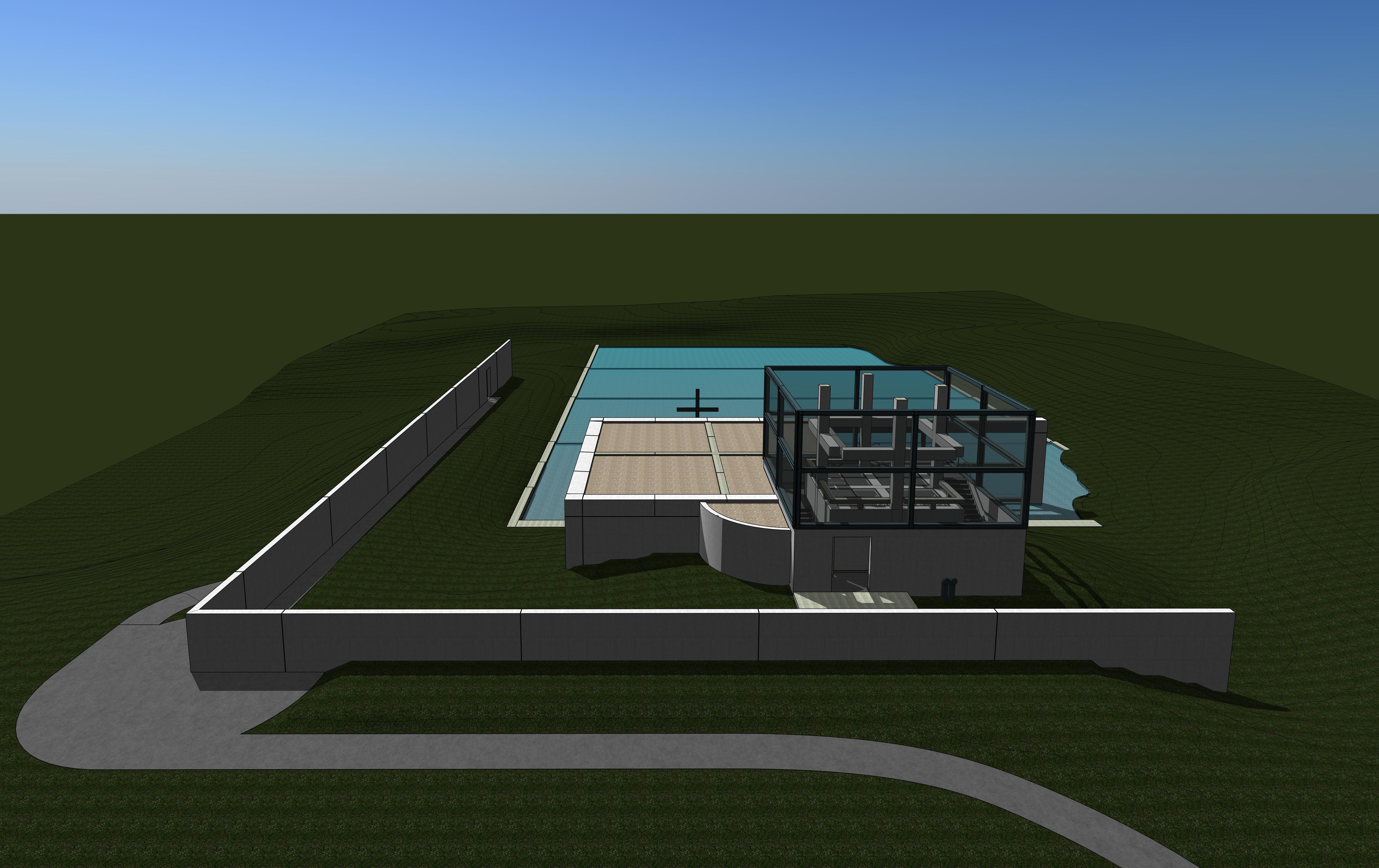 Tadao Ando - Church on the Water 3D model_6