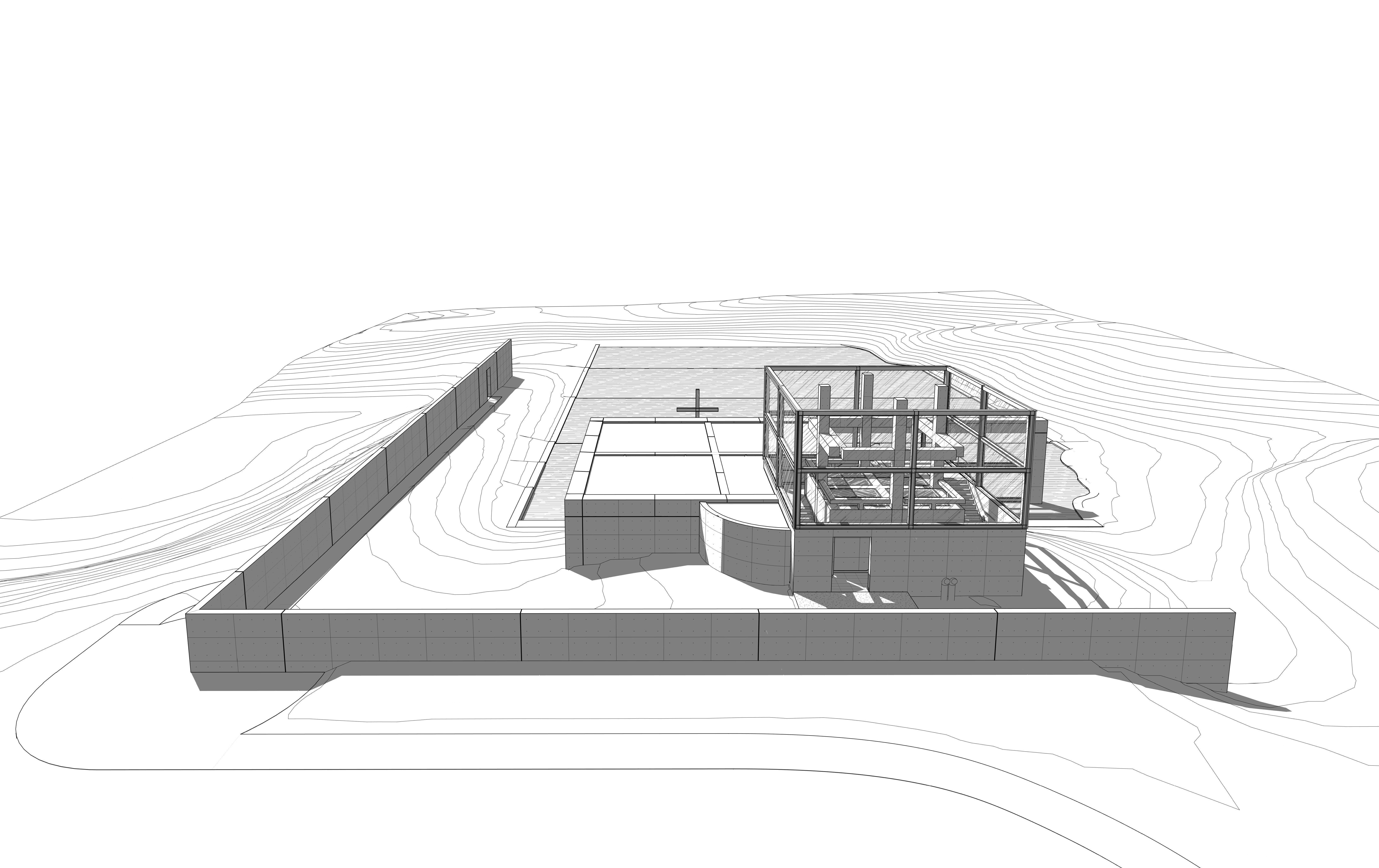 Tadao Ando - Church on the Water 3D model_7