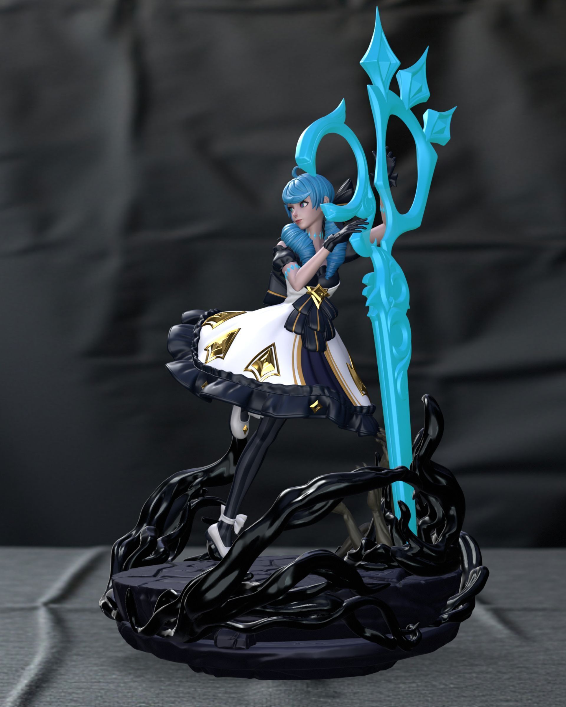 Gwen League of Legends 3D print model_3
