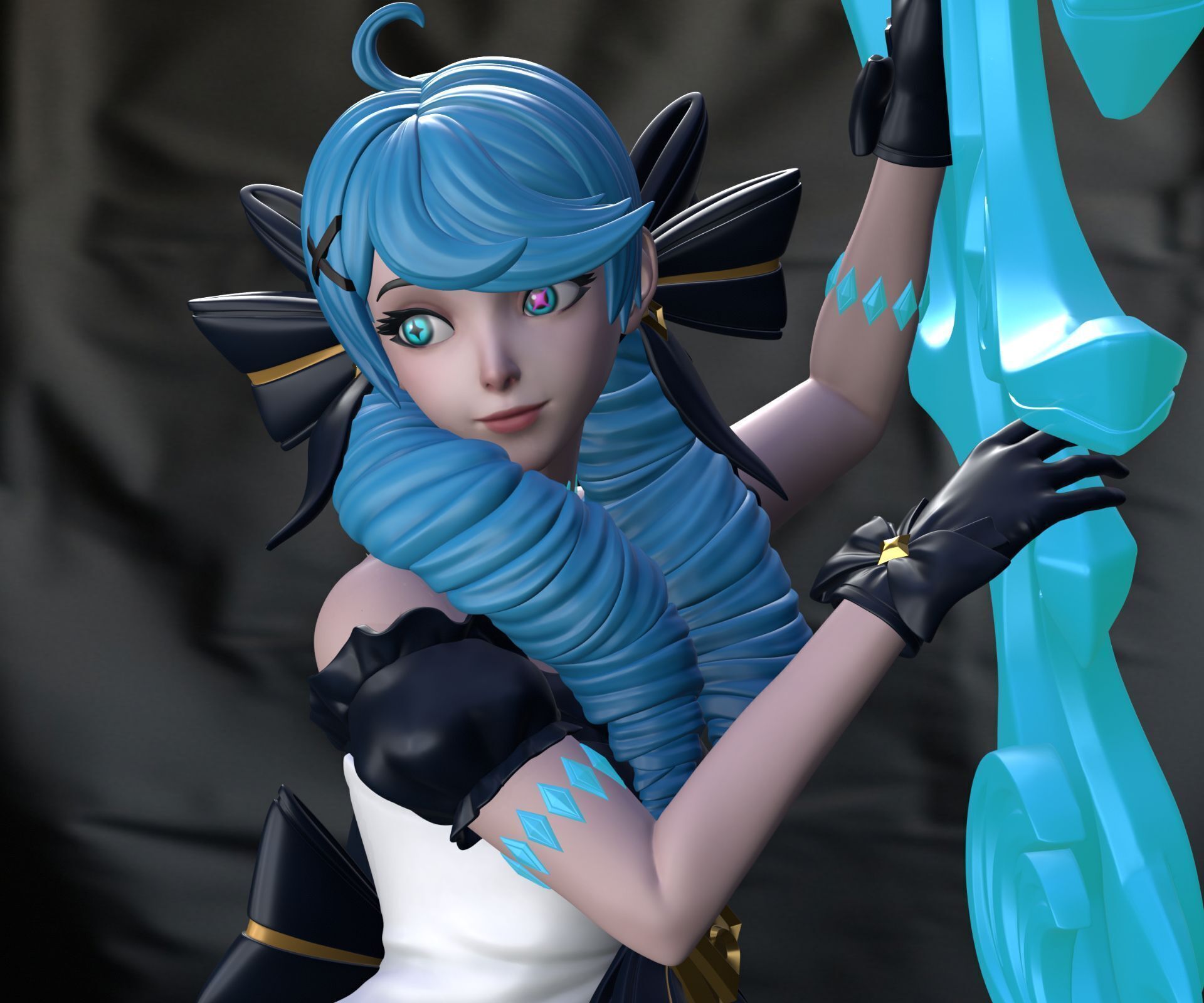 Gwen League of Legends 3D print model_6