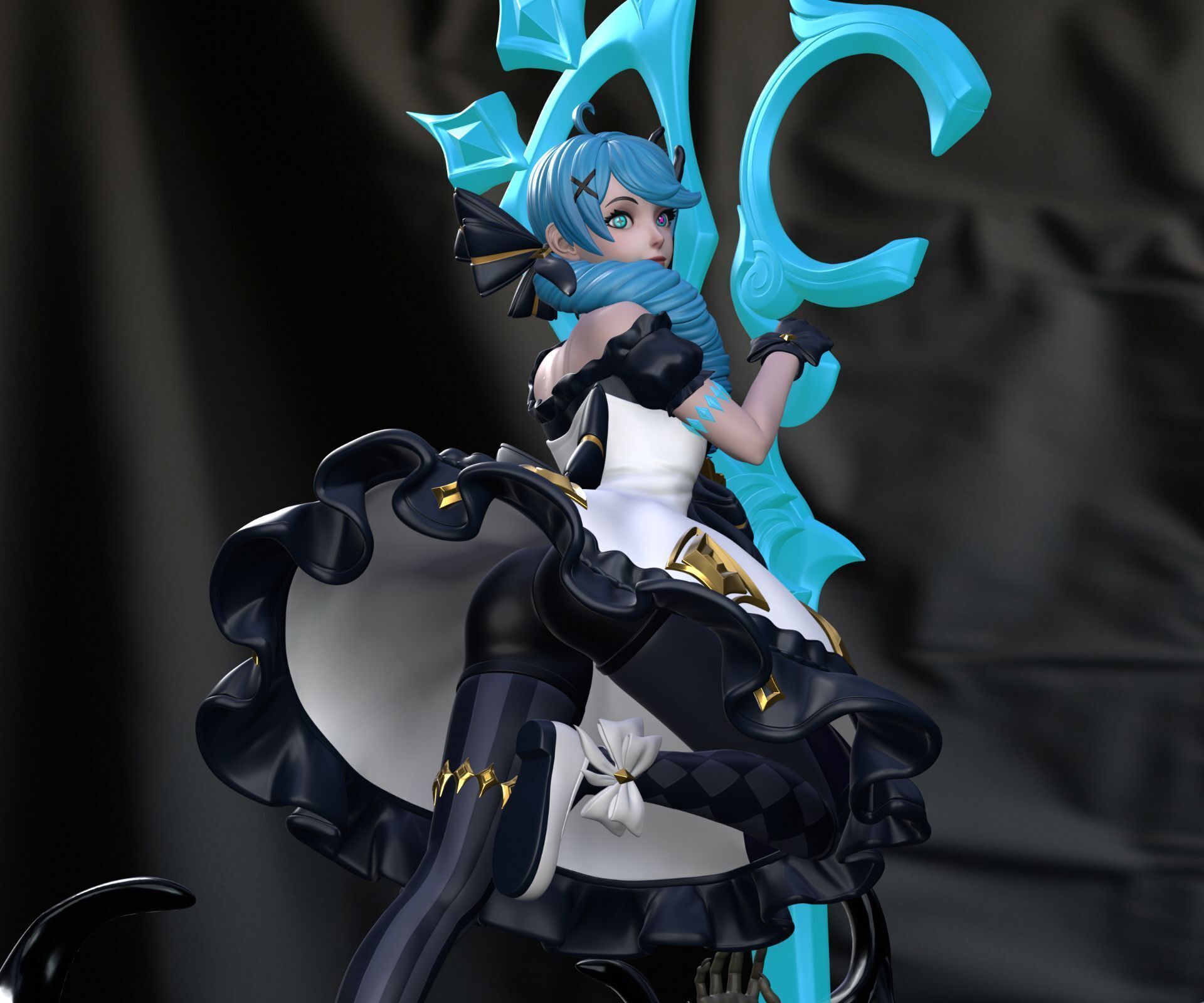 Gwen League of Legends 3D print model_8