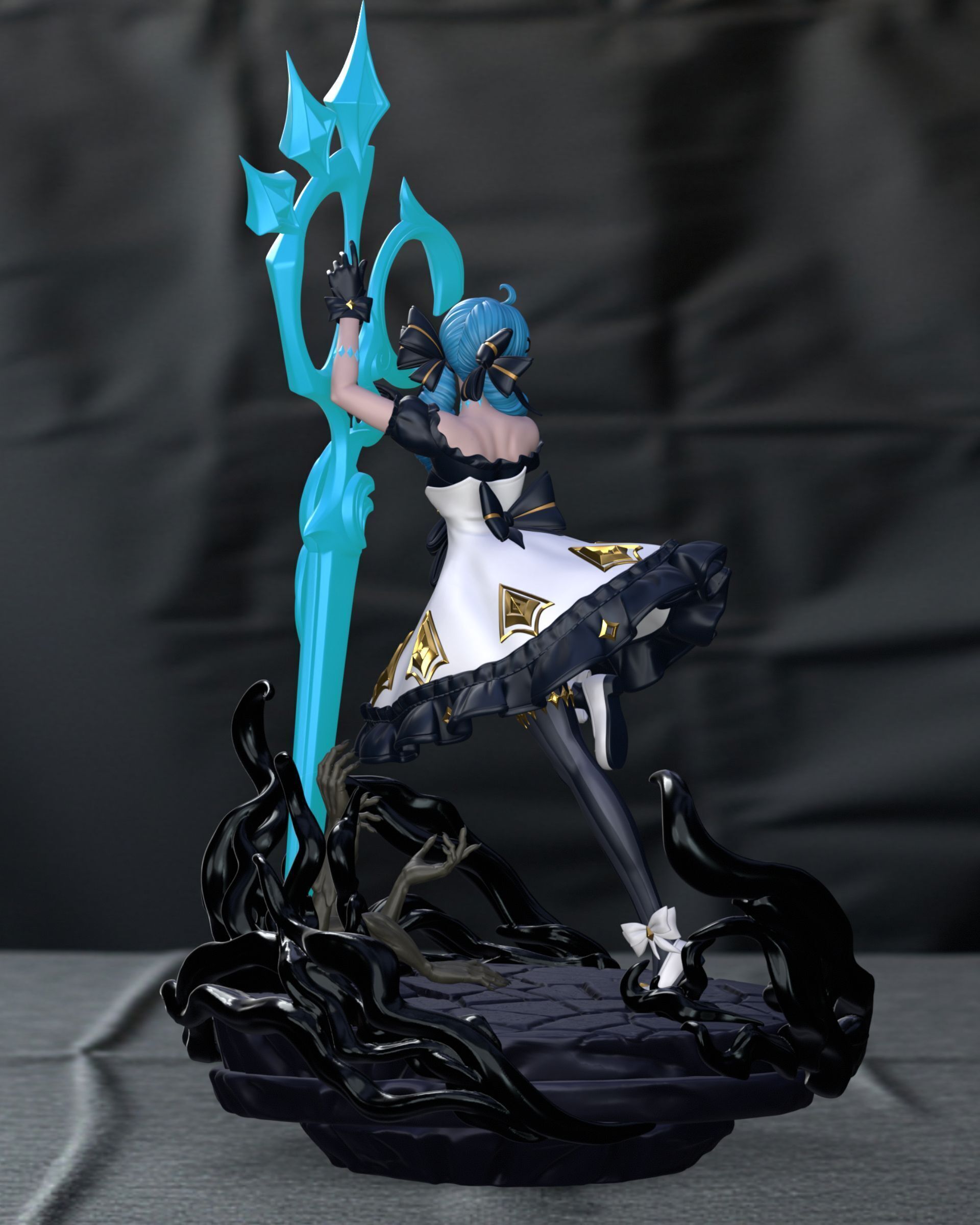 Gwen League of Legends 3D print model_4
