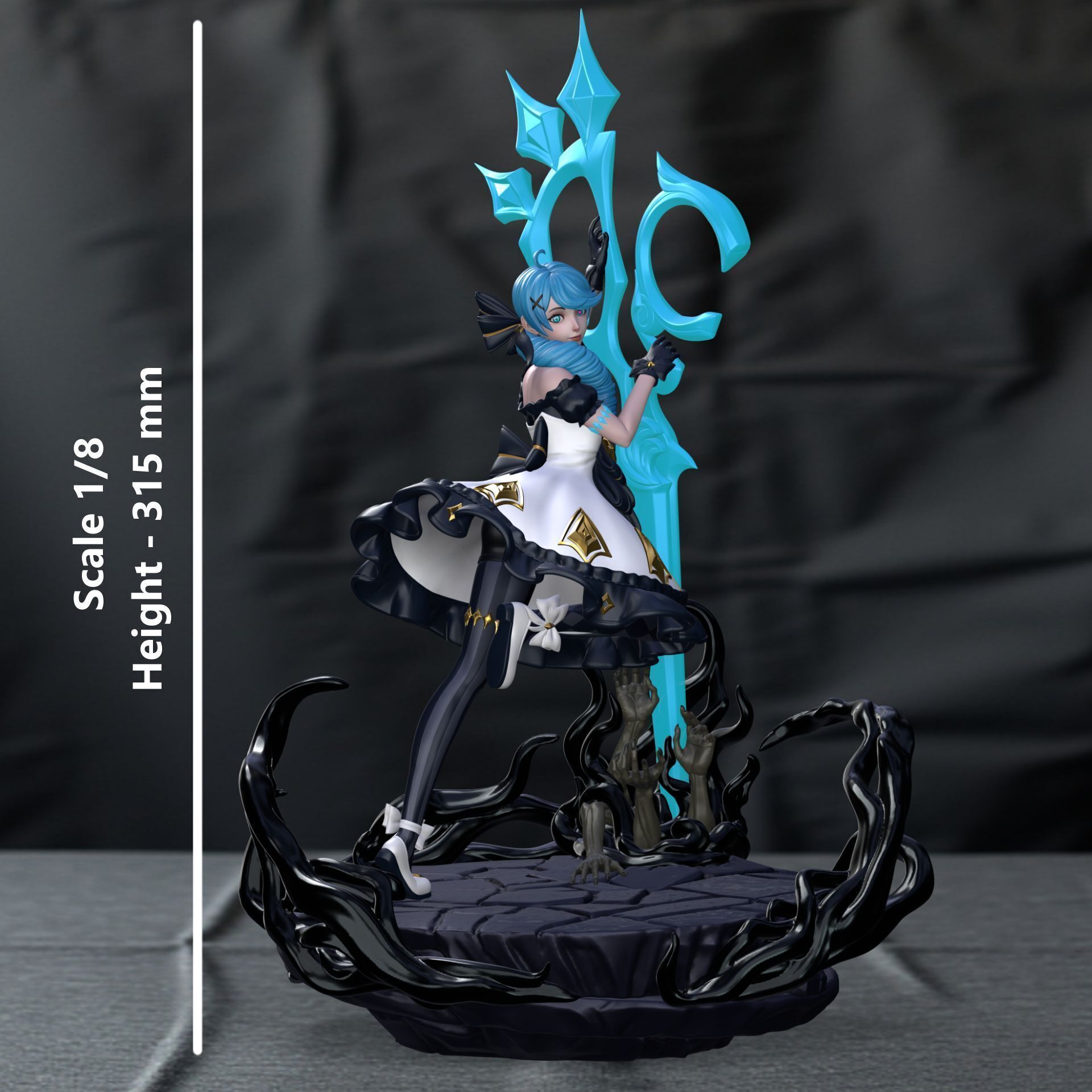 Gwen League of Legends 3D print model_1